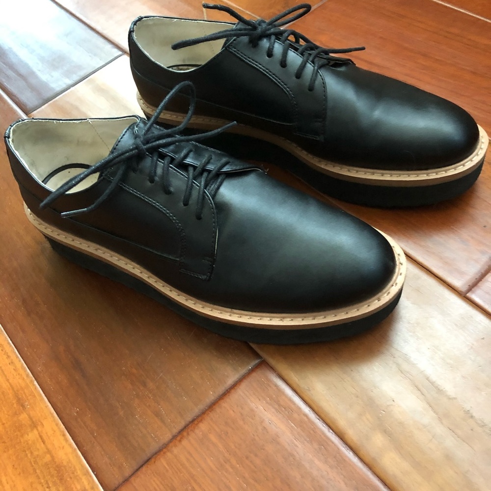 Zara laceup flatform shoes